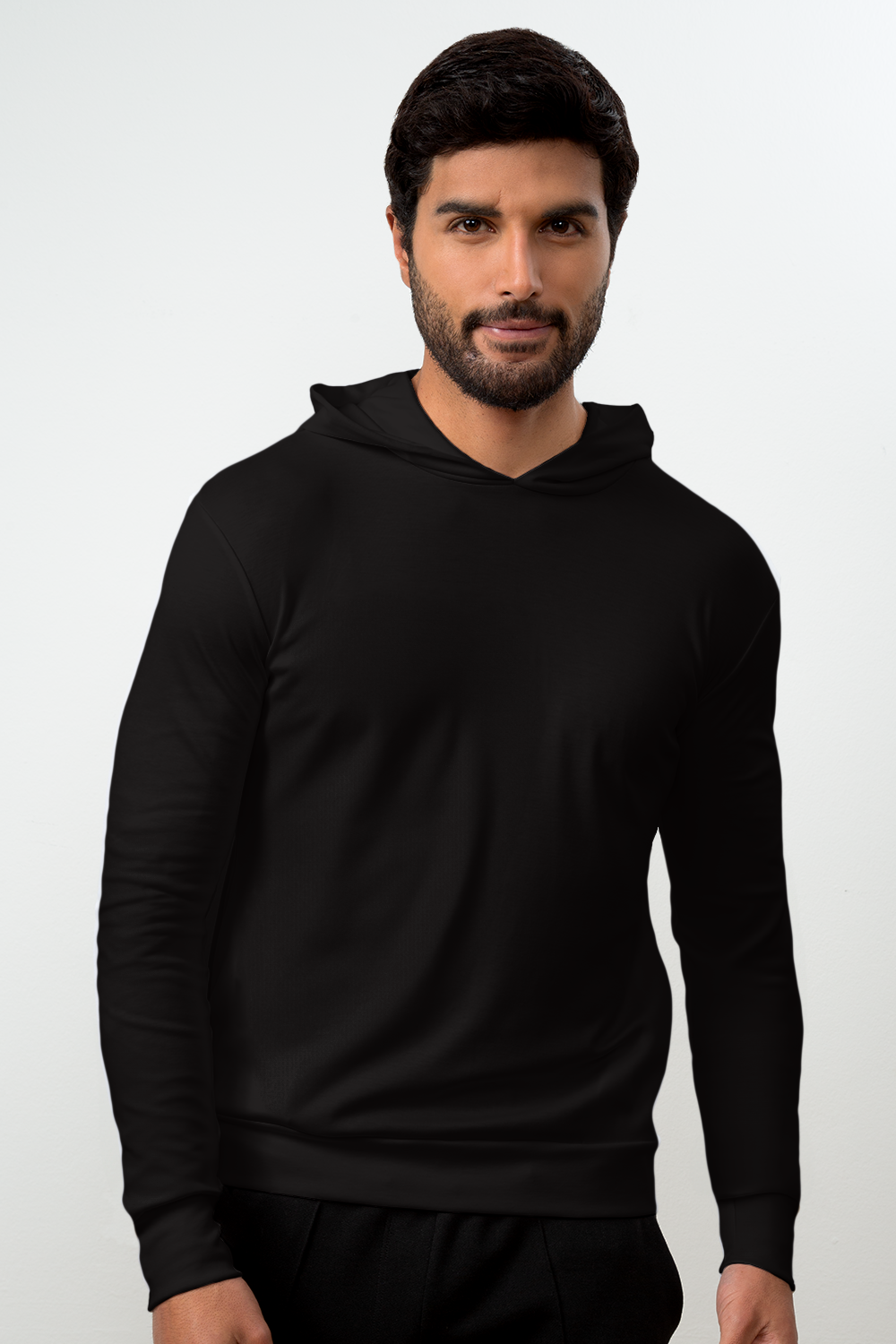 Light Hoodie Men Black