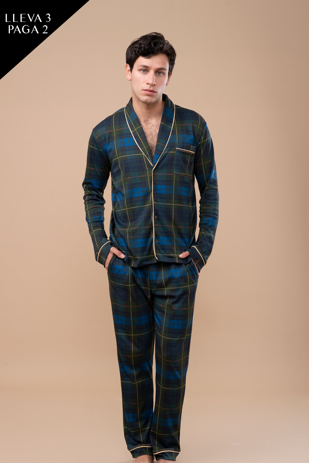 Pijama Tartán Men | Green Print