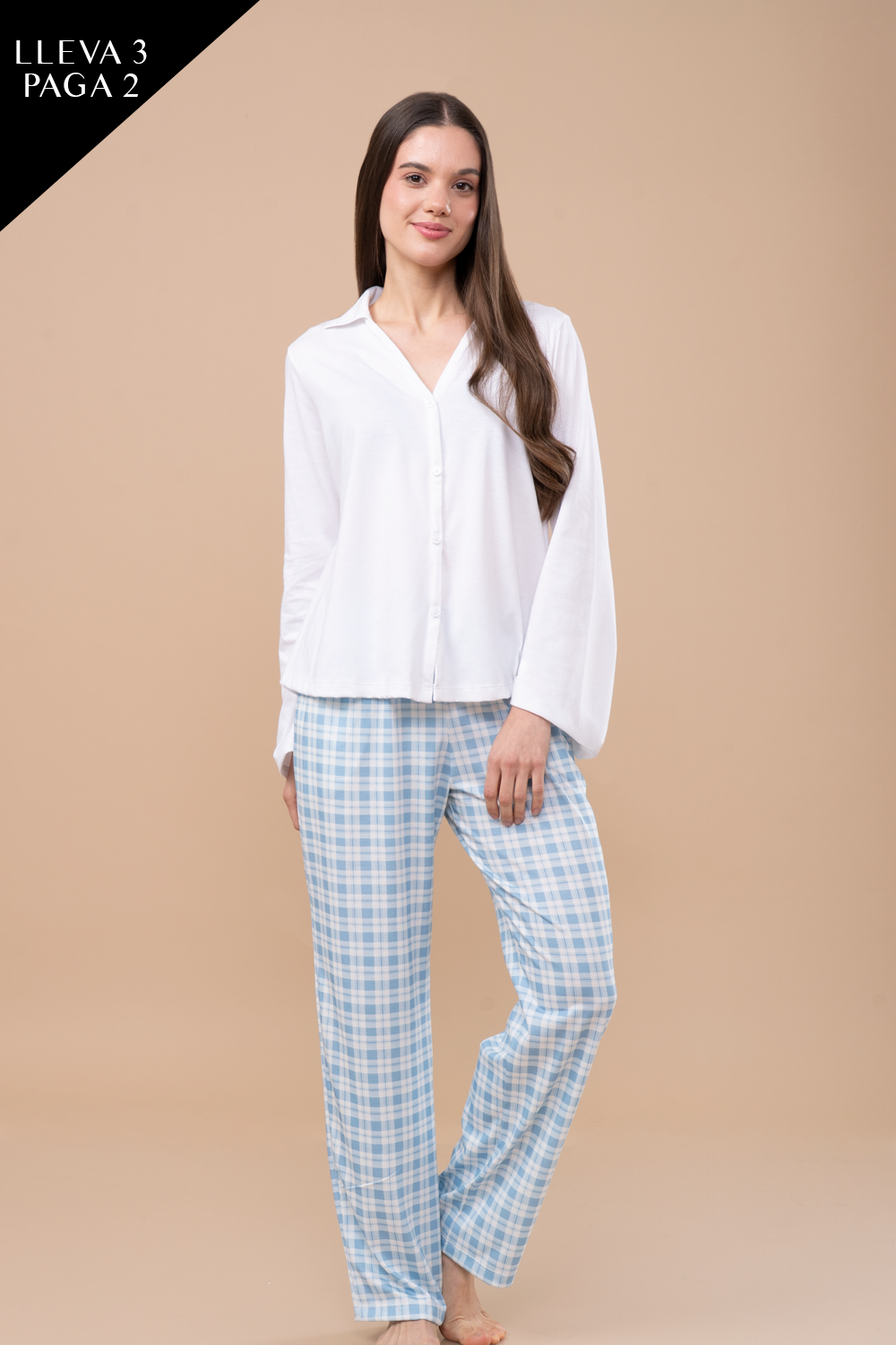 Pijama Harmony Women | Blue Check