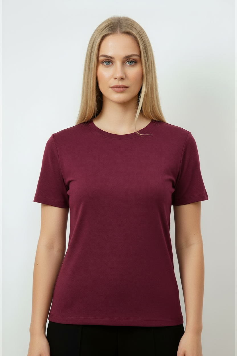 T-shirts Crew Lightweight Women | Wine
