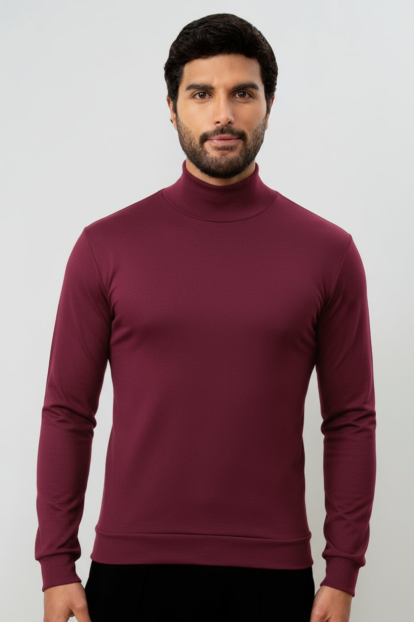 High Neck Men ML - Wine