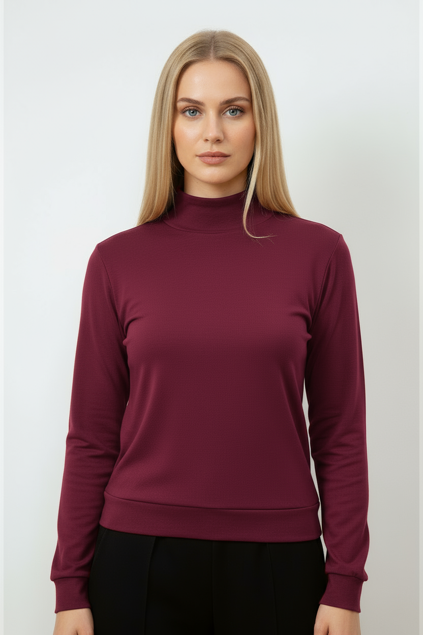 High Neck Women ML | Wine