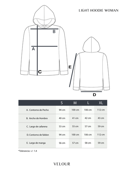 LIGHT HOODIE WOMEN - WHITE