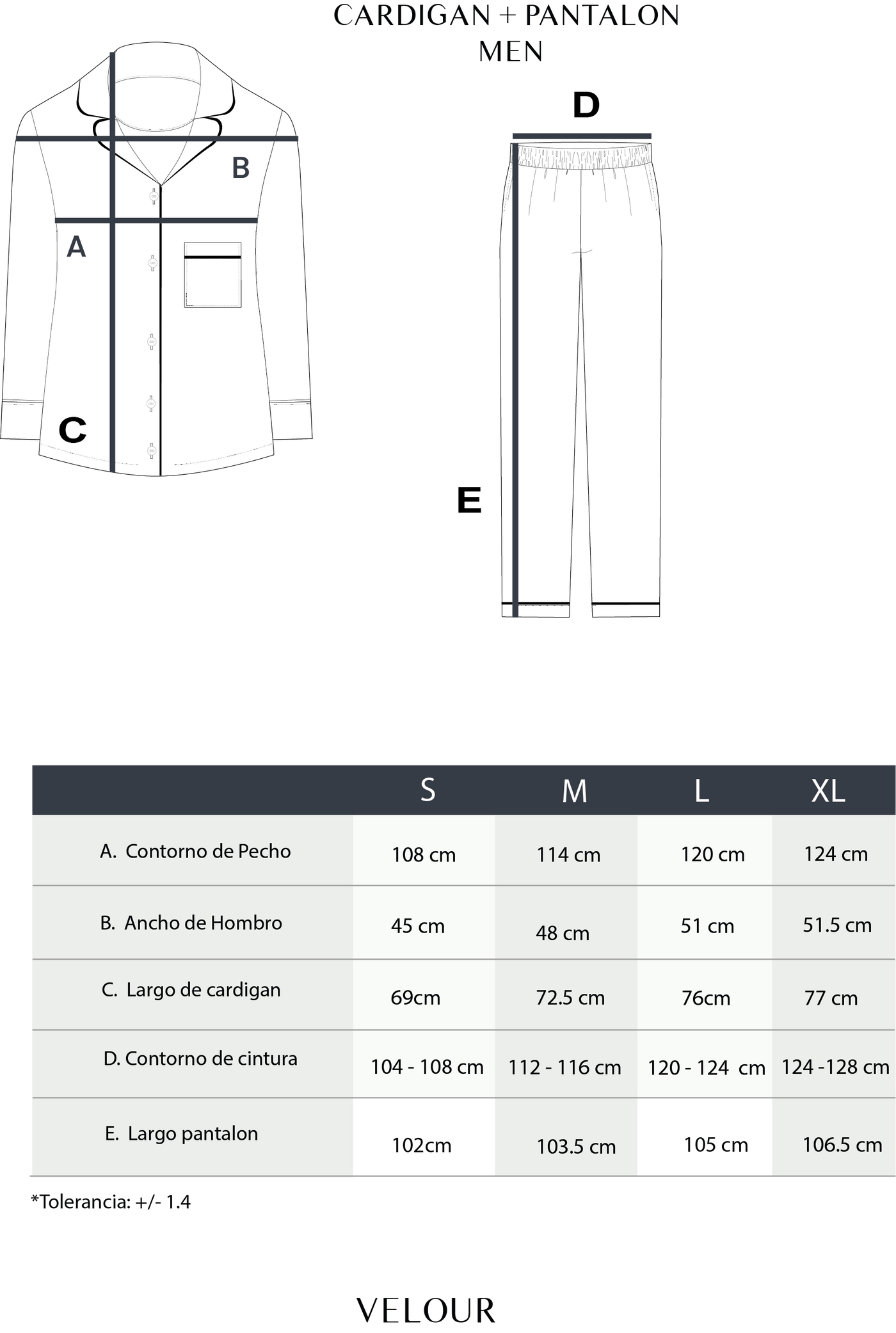 Set Pijama Sky Striped Men