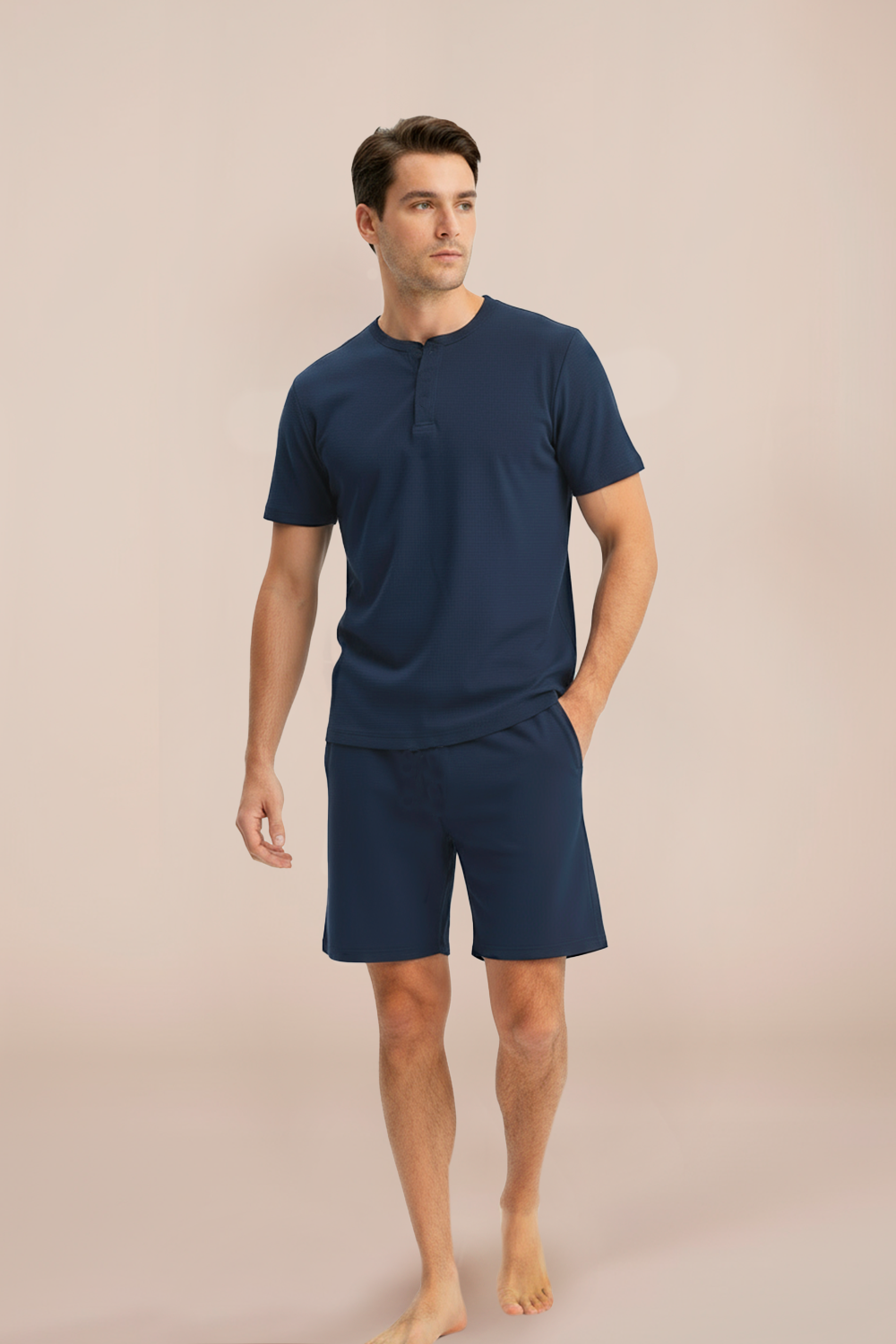 Set Pijama Waffle Men | Navy