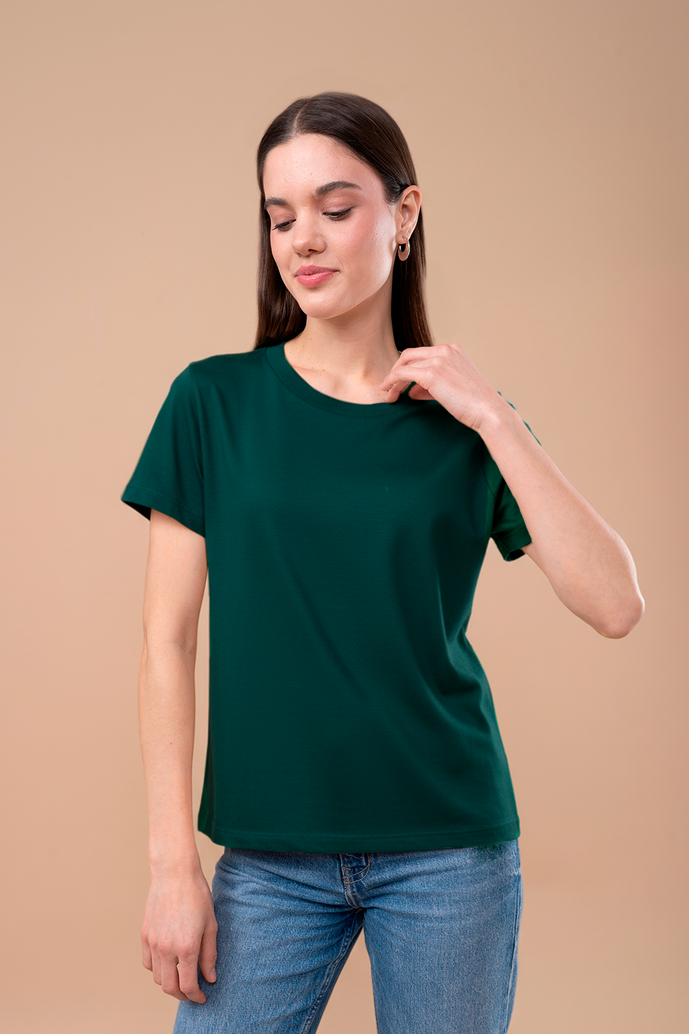 New Pima T-shirt Women | Forest