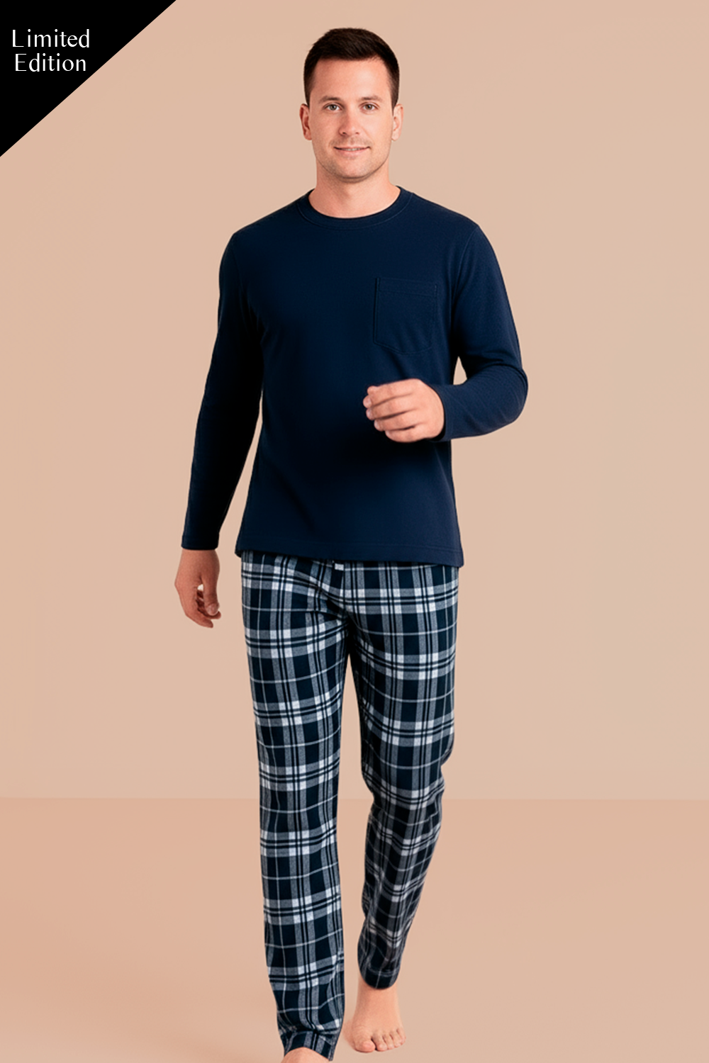 Pijama Tartán Men | Blue Semi Print