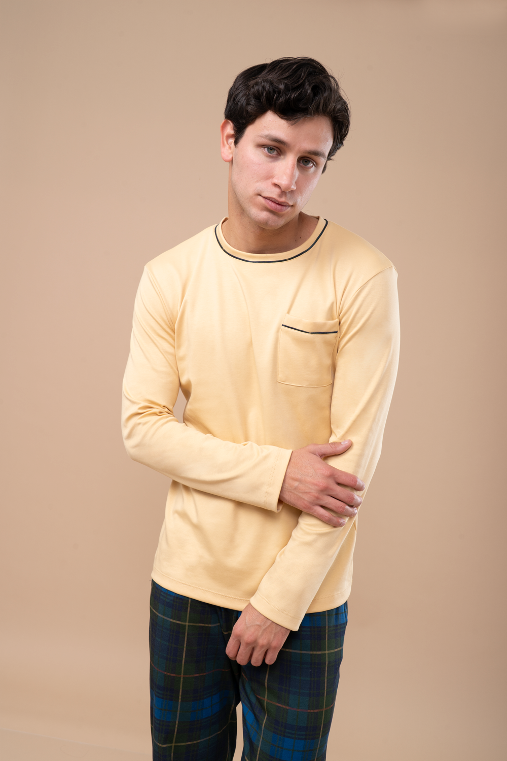Pijama Tartan Men | Semi Print Green