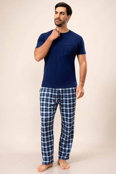 Pijama Essential Men - Blue Checks