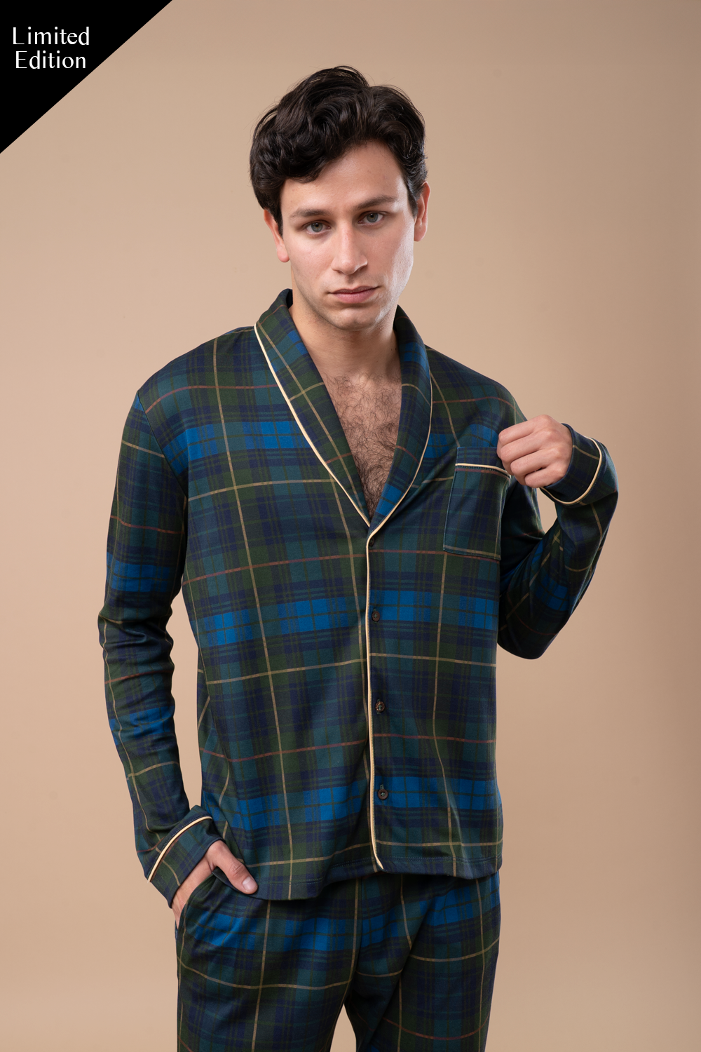 Pijama Tartán Men | Green Print