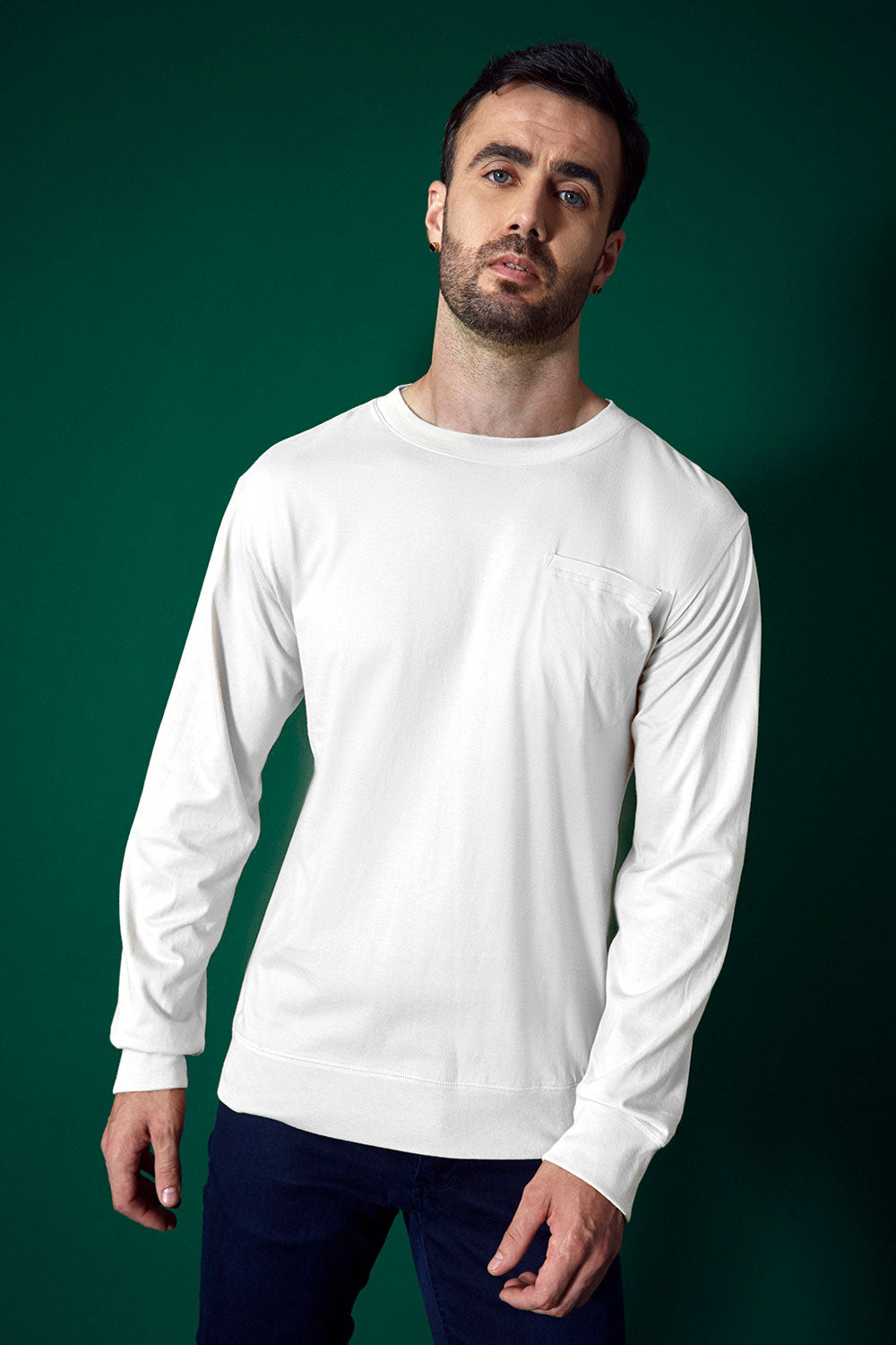 POLO M/L RELAX FIT BLANCO