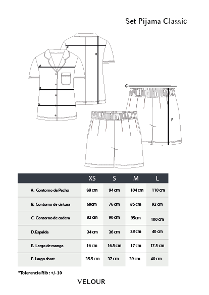 Set Pijama Classic Women | Black