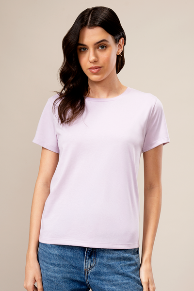 T-shirts Crew Lightweight W- Lavander