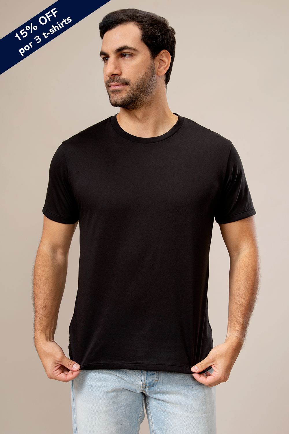 T-shirts Crew Lightweight M - Black