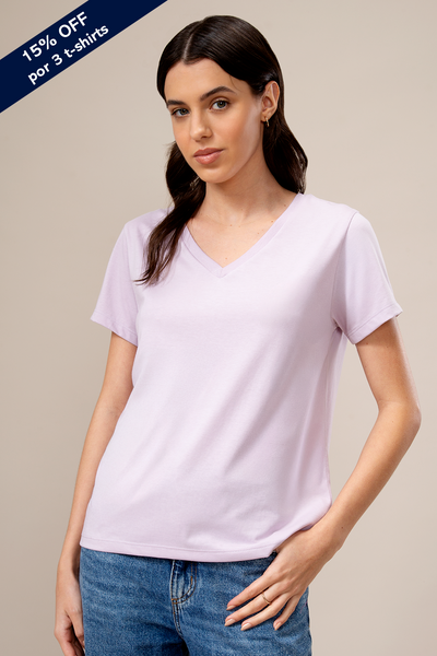 T-shirts V Lightweight W- Lavander