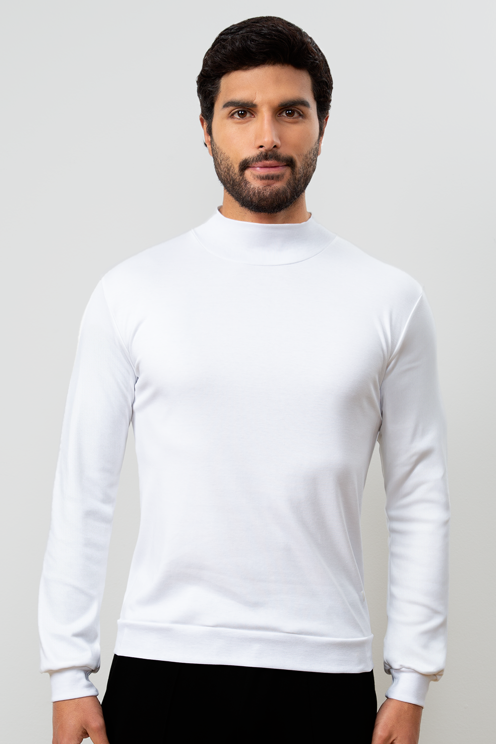 HIGH NECK ML SEMI SLIM FIT WHITE