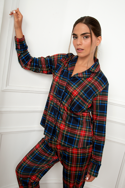 PIJAMA TARTAN PRINT WOMEN