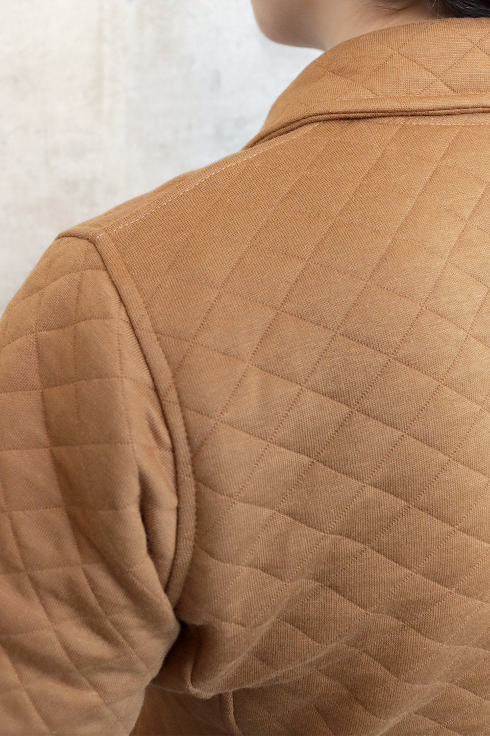 Quilted Jacket Women Camel