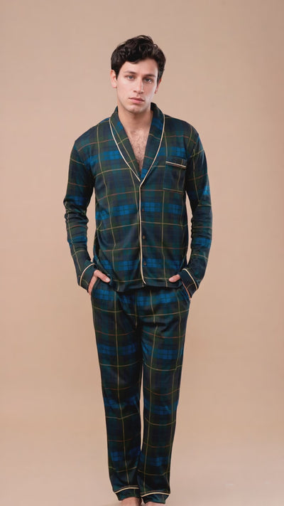 Pijama Tartán Men | Green Print