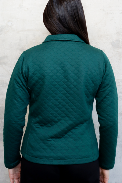 Quilted Jacket Women Green