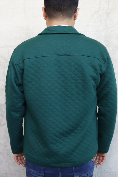 Quilted Jacket Men Green