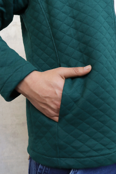 Quilted Jacket Men Green