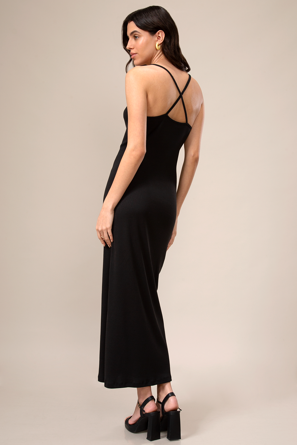 STRAPPY DRES BLACK