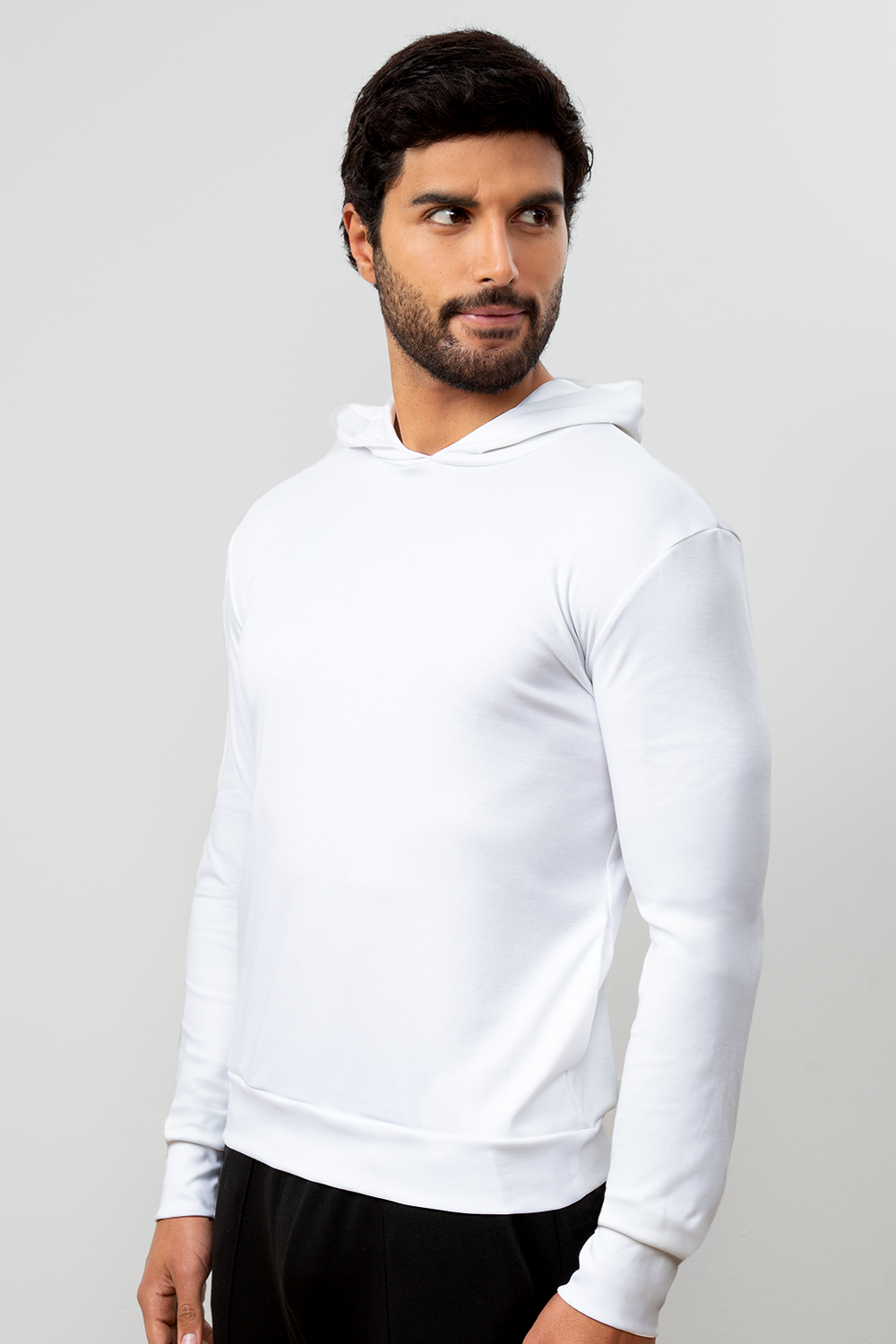 LIGHT HOODIE MEN - WHITE