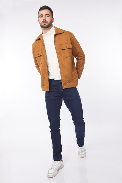 QUILTED JACKET UNISEX SADDLE