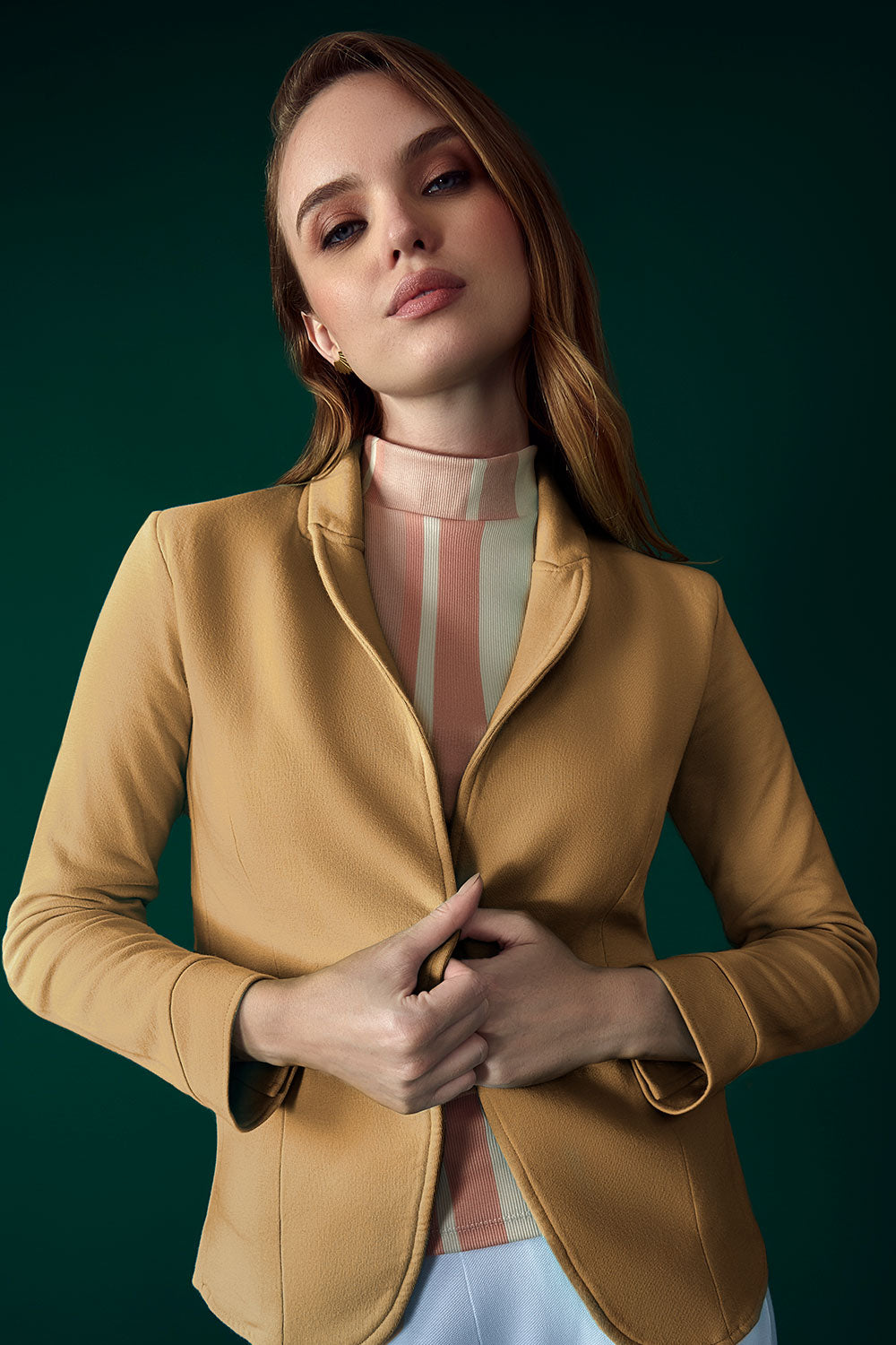 BLAZER DE DAMA FICE CURRY